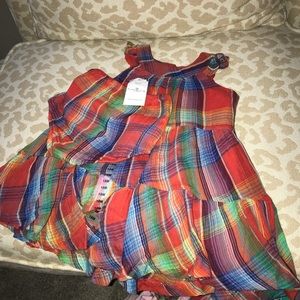 NWT Ralph Lauren 18mo dress and bloomer set